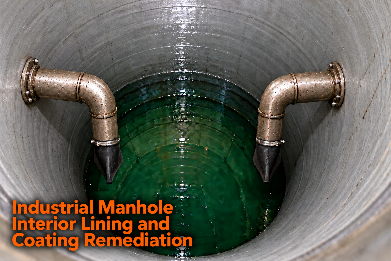 Industrial Manhole Interior Lining and Coating Remediation
